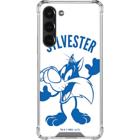 Looney Tunes Sylvester the Cat Big Head Galaxy S24 FE Clear Case